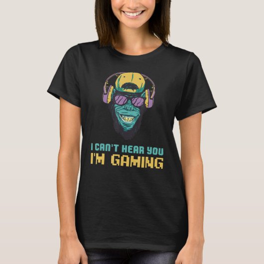 I m gaming Ich kann dich nicht hören ich zocke Gam T-Shirt (Vorderseite)