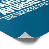 I M Grandma S Favorite Funny Cute Granhild Gift  Poster (Ecke)