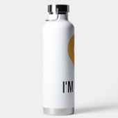 “I’m Here – Minimal Location Pin Sticker Trinkflasche (Rechts)