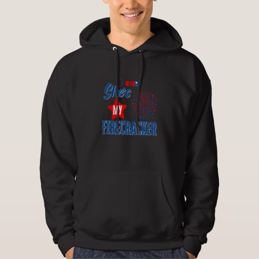 I m His Sparkler His And Her 4th Of July Matching Hoodie (Vorderseite)