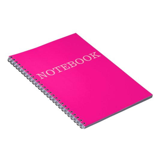 "I m Hübsch Pink"-Notebook Notizblock (Rechte Seite)