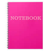 "I m Hübsch Pink"-Notebook Notizblock (Vorderseite)