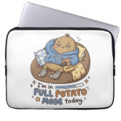 I’m in full potato mode today| Couch Potato Potato Laptopschutzhülle (Vorderseite)