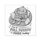 I’m in full potato mode today| Couch Potato Potato Permastempel (Design)
