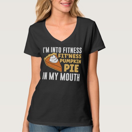I m Into Fitness Pumpkin T-Shirt (Vorderseite)