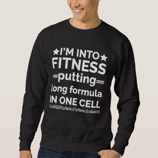 I m into fitness spreadsheet tax Accountant Sweatshirt (Vorderseite)