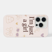 I’m Just a Girl Aesthetic iPhone 15 Pro Case  Hülle (Rückseite (Horizontal))