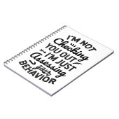I’m Just Assessing Your Behavior Notizblock (Linke Seite)