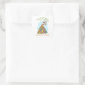 I’m Just Here for the Chocolate Eggs – Funny Easte Quadratischer Aufkleber (Tasche)