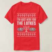 I’m just here for the Latkes - Hanukkah T-Shirt (Design vorne)