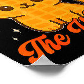 I’m Just Here For The Waffles Cute Cat Food Lover Poster (Ecke)