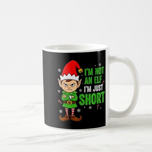I’m Just Short Funny Elf Christmas Kaffeetasse (Rechts)