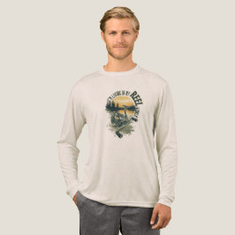 I’m Living in My | Funny Fisherman Gift | Outdoor  Tri-Blend Shirt