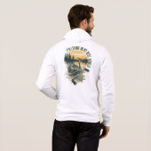 I’m Living in My Reel World | Fishing lake  Hoodie (Schwarz voll)