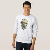I’m Living in My Reel World | Fishing lake Sweatshirt (Vorne ganz)