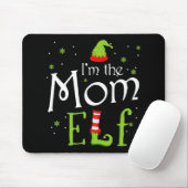 I’m Mom Elf Xmas Matching Christmas For Famil Mousepad (Mit Mouse)