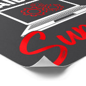 I’m My Family’s Unpaid Tech Supr, Computer Nerd  Poster (Ecke)