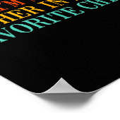 I’m My Mother In Law’s Favorite Child Funny Family Poster (Ecke)