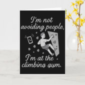 I’m Not Avoiding People Climbing Gym Script Karte (Gelbe Blume)