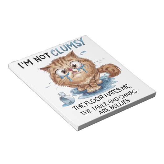 I’m Not Clumsy  Notizblock (angewinkelt)