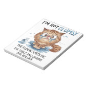 I’m Not Clumsy Notizblock (Rotiert)