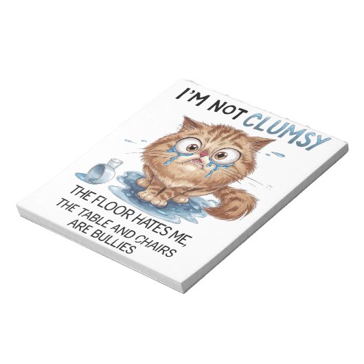 I’m Not Clumsy  Notizblock (Rotiert)