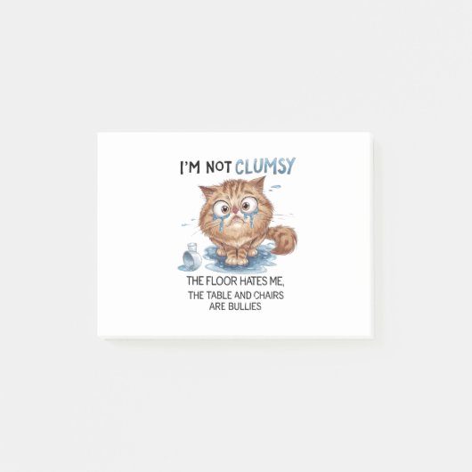 I’m Not Clumsy Post-it Klebezettel (Vorderseite)