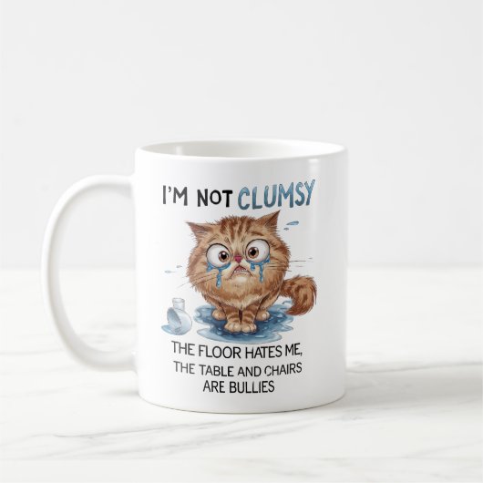 I’m Not Clumsy, The Floor Hates Me  Kaffeetasse (Links)