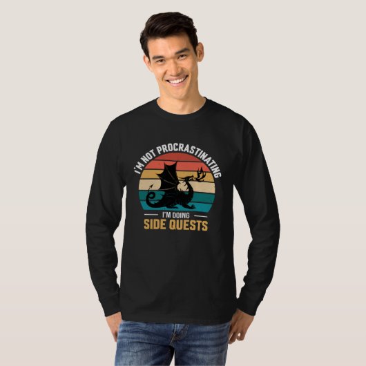 I m not procrastinating i m doing side quests T-Shirt (Vorne ganz)