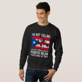 I m Not Yelling Puerto Rican Boricua Pride Frog So Sweatshirt (Vorne ganz)