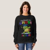 I m Ready To Crush 2nd grade Dabbing turtle Girls Sweatshirt (Vorne ganz)