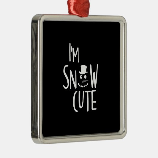 *I M SNOW NIEDLICH* CHRISTMAS ORNAMENT (Rechts)