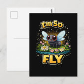 I’m So Fly Postkarte (Vorne/Hinten)
