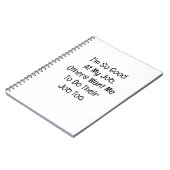 I’m So Good at My Job Notizblock (Linke Seite)