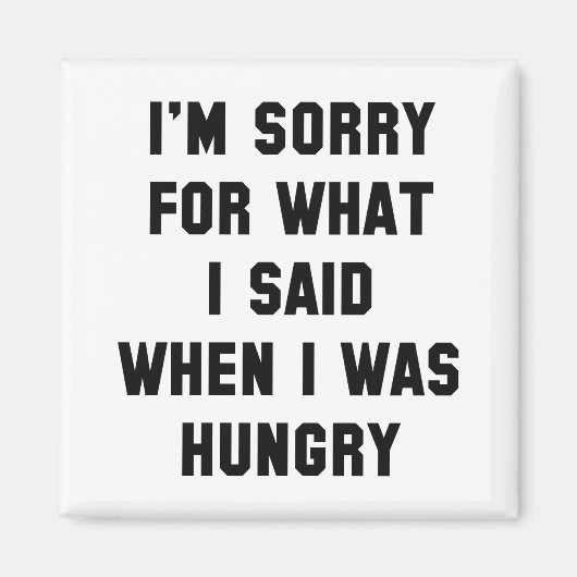 I’m Sorry For What I Said Magnet (Vorne)