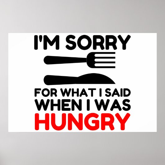 I’m Sorry For What I Said Poster (Vorne)