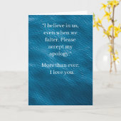 I’m Sorry Relationship Card | Elegant Apology Karte (Gelbe Blume)