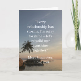 I’m Sorry Relationship Card | Elegant Apology Karte