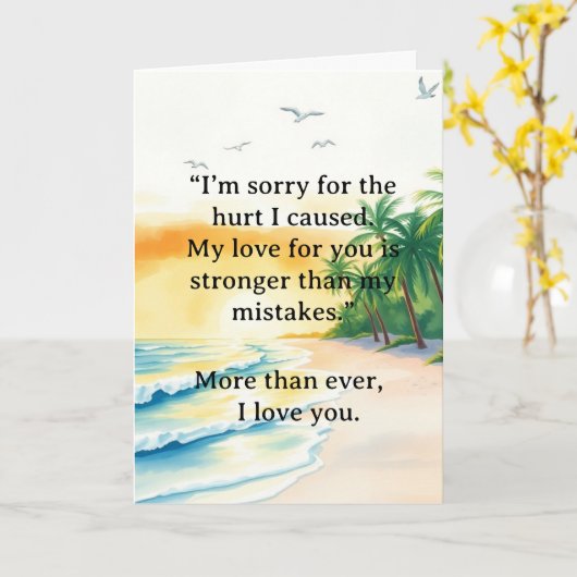 I’m Sorry Relationship Card Karte (Gelbe Blume)