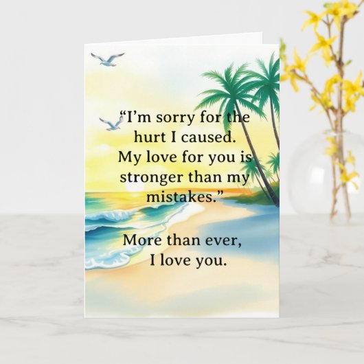 I’m Sorry Relationship Card Karte (Gelbe Blume)