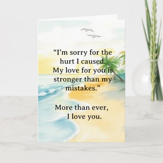 I’m Sorry Relationship Card Karte (Vorderseite)