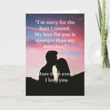 I’m Sorry Relationship Card
