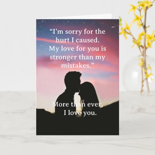 I’m Sorry Relationship Card Karte (Gelbe Blume)