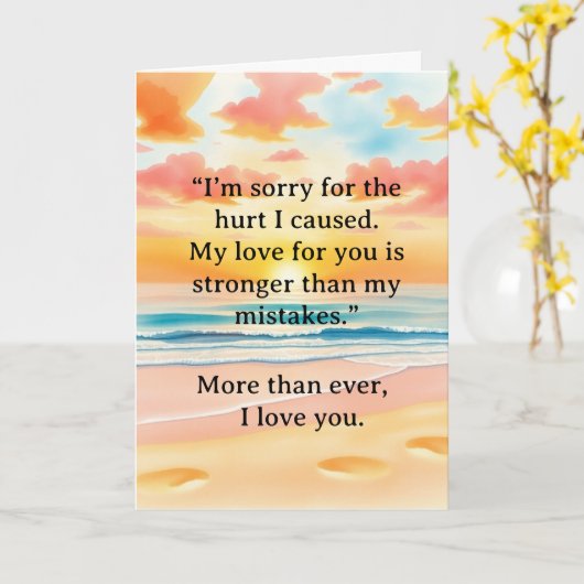 I’m Sorry Relationship Card Karte (Gelbe Blume)