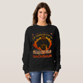 I m Thankful For My Dachshund Cute Thanksgiving Sweatshirt (Vorne ganz)