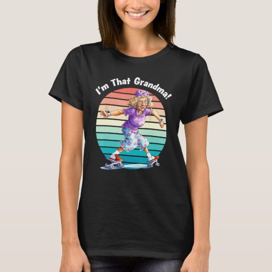I m That Grandma Motorcycle Cool Fun T-Shirt (Vorderseite)