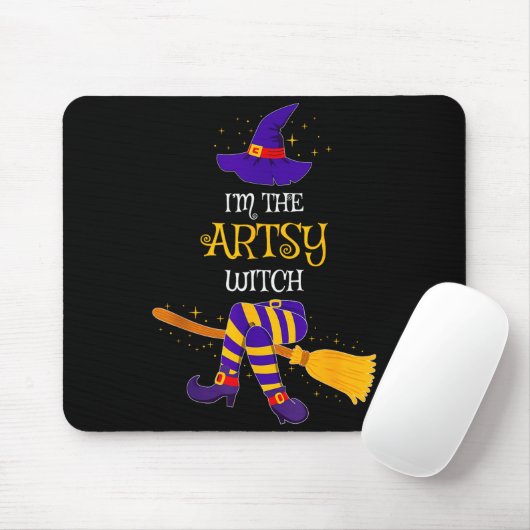 I’m The Artsy Witch Family Matching Costume Hallow Mousepad (Mit Mouse)