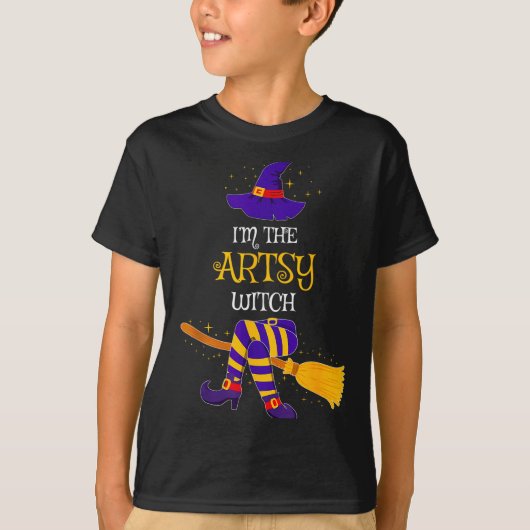 I’m The Artsy Witch Family Matching Costume Hallow T-Shirt (Vorderseite)