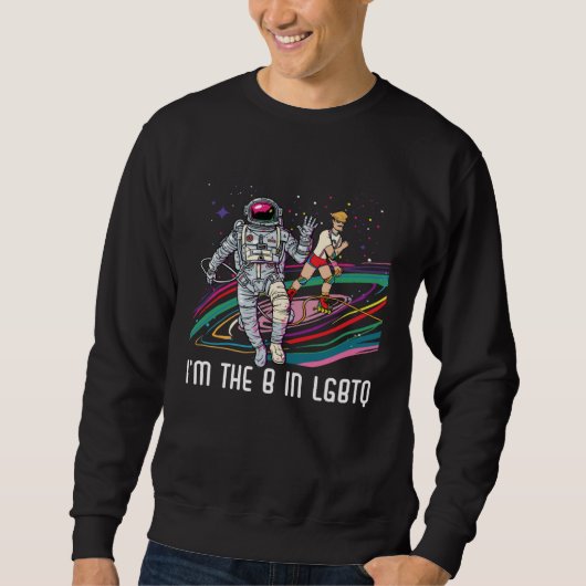 I m The B In LGBTQ Bisexual Rainbow Pride Bisexual Sweatshirt (Vorderseite)