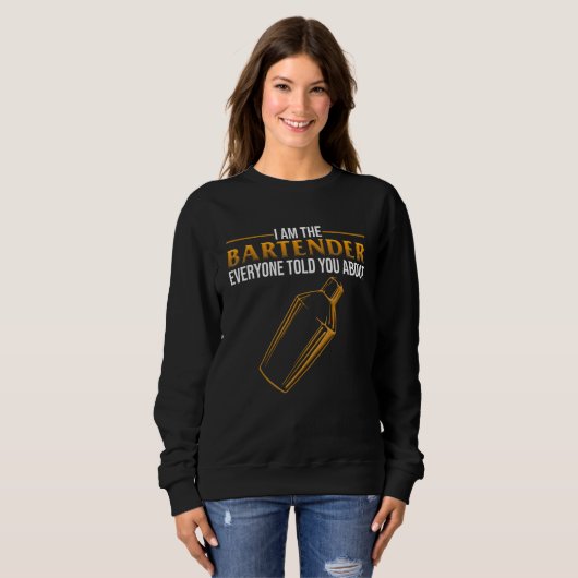 I m The Bartender Expert Barkeeper Bartending  Gra Sweatshirt (Vorne ganz)